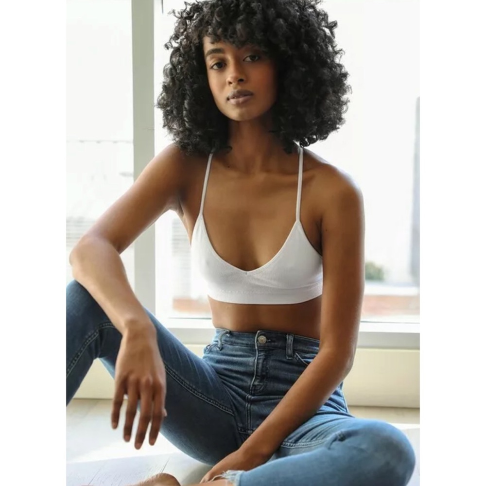 White Crescent Moon Dream Catcher Boho Bralette - Picture 4 of 7